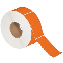 Orange Thermal Transfer Labels
