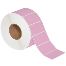 Pink Thermal Transfer Labels