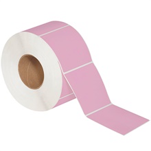 Pink Thermal Transfer Labels