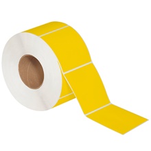 Yellow Thermal Transfer Labels