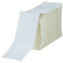 White Direct Thermal Label Fanfold