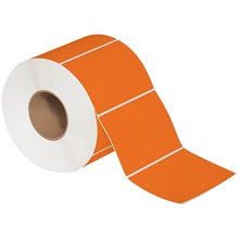 Orange Thermal Transfer Labels