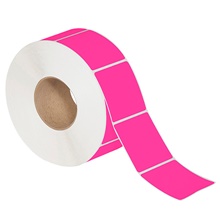 Fluorescent Pink Thermal Transfer Labels