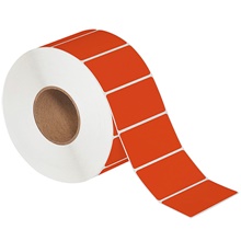 Red Direct Thermal Labels