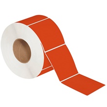 Red Direct Thermal Labels