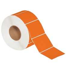 Orange Direct Thermal Labels