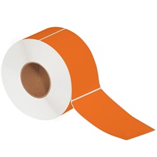 Orange Direct Thermal Labels
