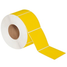 Yellow Direct Thermal Labels