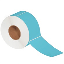 Blue Direct Thermal Labels