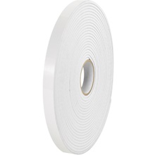 (1/16" White) (2 Pack) Tape Logic® Removable Double Sided Foam Tape