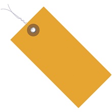 2 3/4 x 1 3/8" Orange Tyvek® Pre-Wired Shipping Tag