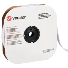 1 1/2" x 75' - Loop - White VELCRO® Brand Tape - Individual Strips