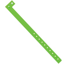 3/ Day-Glo Green Plastic Wristbands