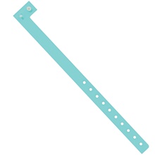 3/ Aqua Plastic Wristbands