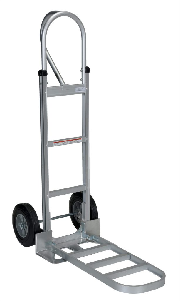Alum P-Handle Hand Truck Hard Rubber