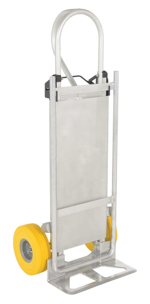 Hand Truck W/Folding Platform Yel Wheel