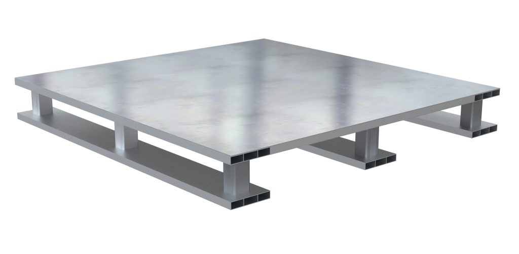 Half Pallet Skid Bottom Solid Top
