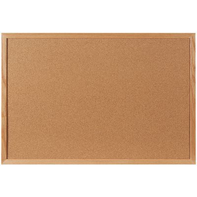 Cork Board with Oak Frame