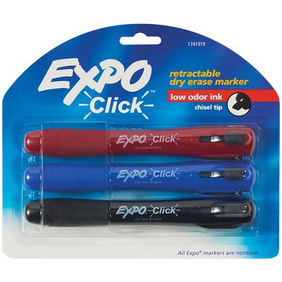 Expo Retractable Dry Erase Markers