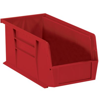Red Plastic Stack & Hang Bin Boxes (12 Bins/Case)