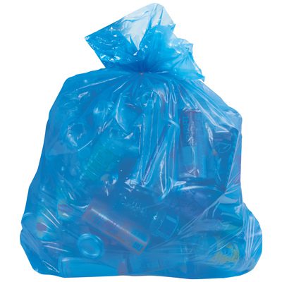 Blue Recycling Trash Liner - 13 Gallon (100/Case)