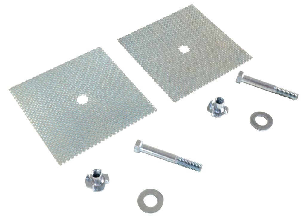 Car Stop Glue Down Anchor Plate 2 Holes