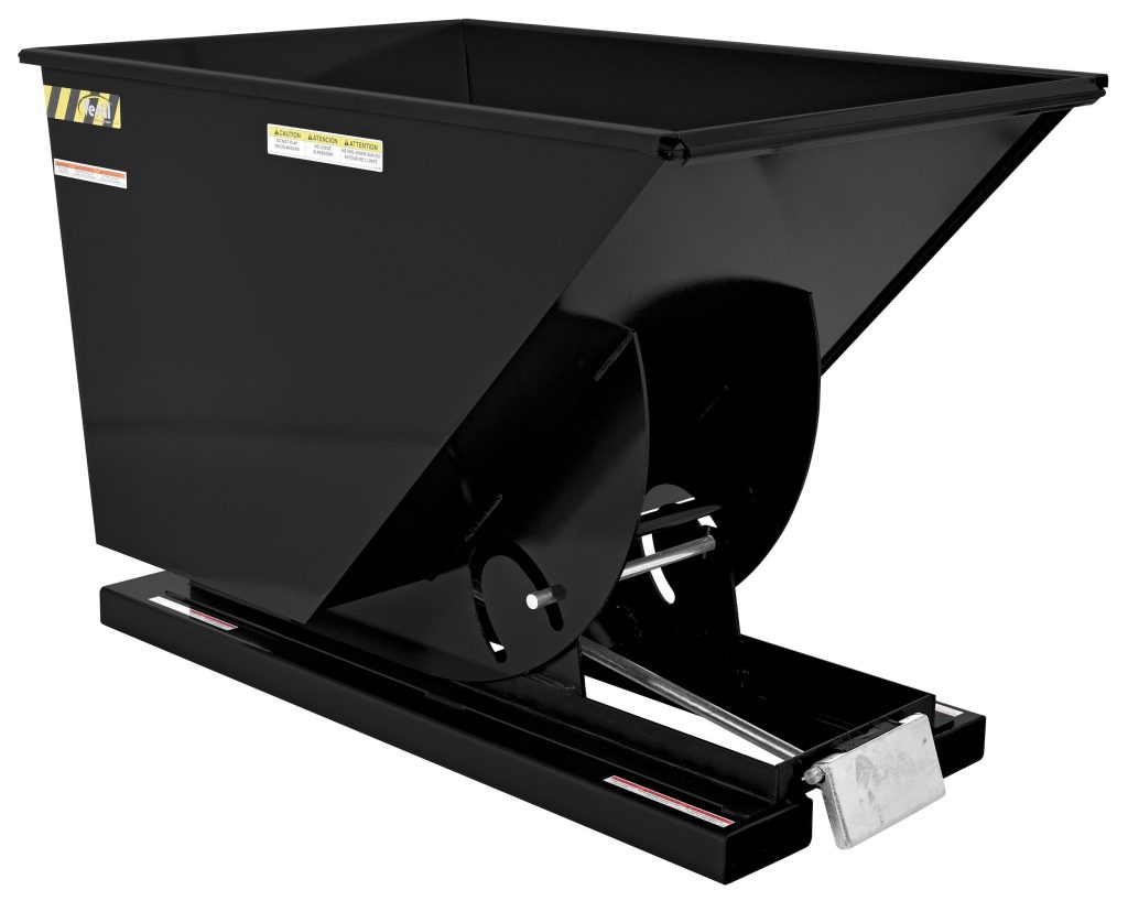 Self-Dump Hopper Md 1 Cu YdBlk Semi/Gloss