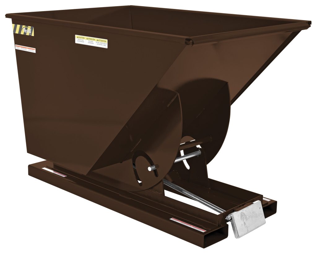 Self-Dump Hopper Md 1 Cu YdEarth Brown