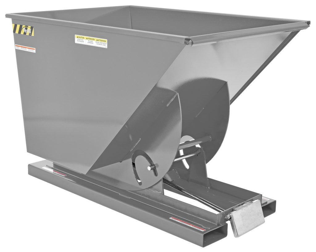 Self-Dump Hopper Md 1 Cu YdMachine Gray