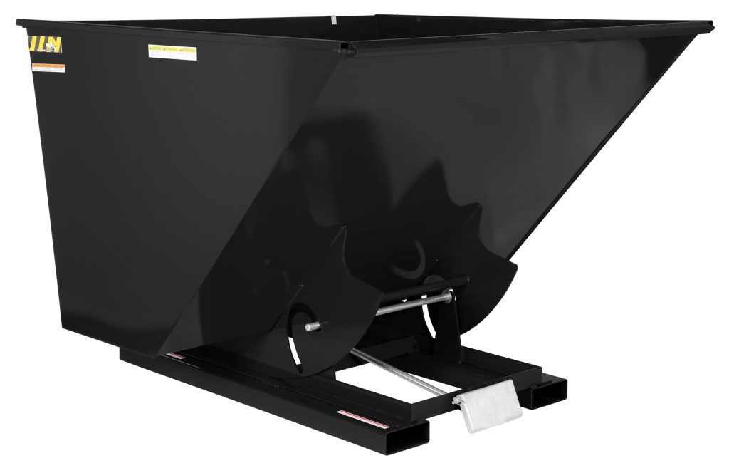 Self-Dump Hopper Md 2.5 Cu YdBlk Semi/Gloss