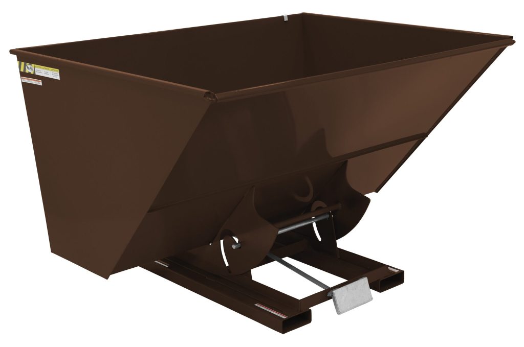 Self-Dump Hopper Md 3 Cu YdEarth Brown