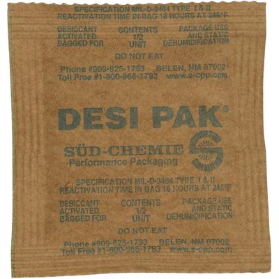 Kraft Clay Desiccant Bags - 5 Gallon Pail (550/Case)