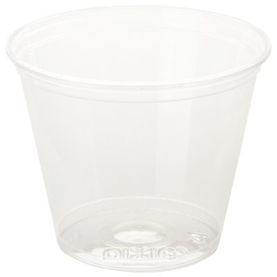 Dixie® Crystal Clear Plastic Squat Cups - 9 oz. (1000/Case)