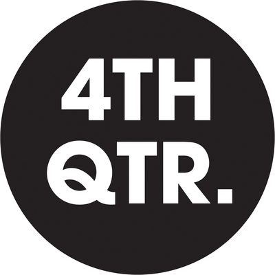 Circle - "4TH QTR." (Black) Quarter Labels (500/Roll)