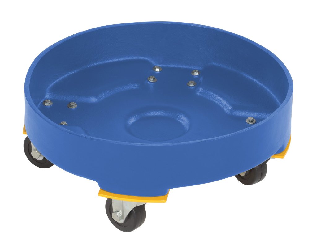 Drum Dolly Hd Poly Blue 30 Gallon