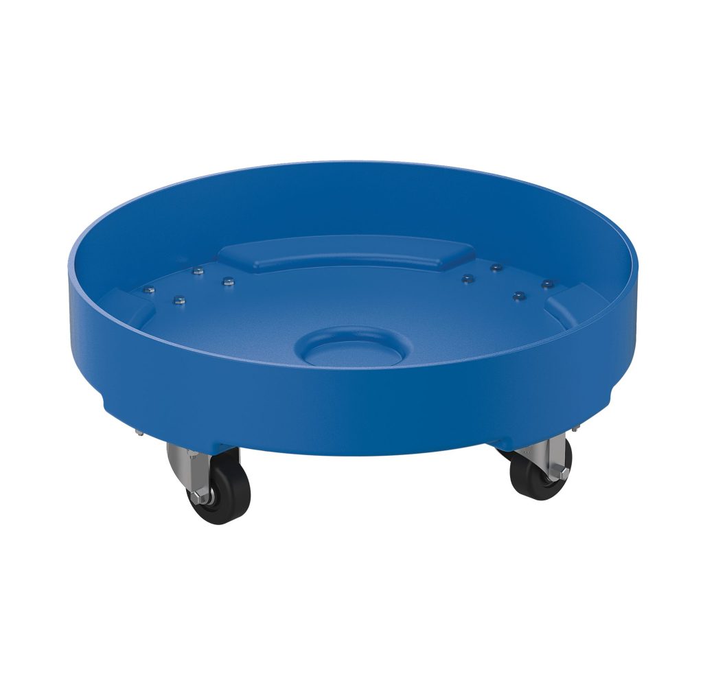Drum Dolly Ld Poly Blue 30 Gallon