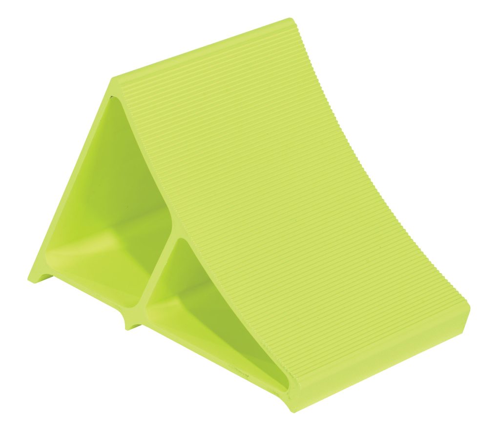 Wheel Chock 11 3/4 Fluorescent Yl