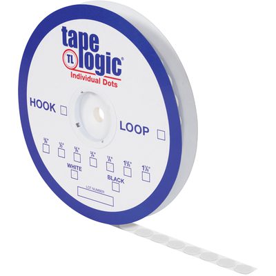 White Loop Tape Logic® Individual Tape Dots (450 Dots)