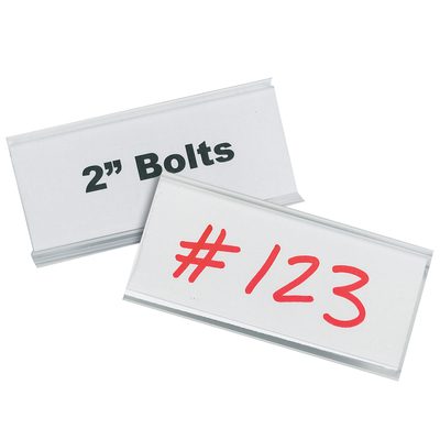 Angled Wire-Rac™ Snap-On Label Holders (25/Case)