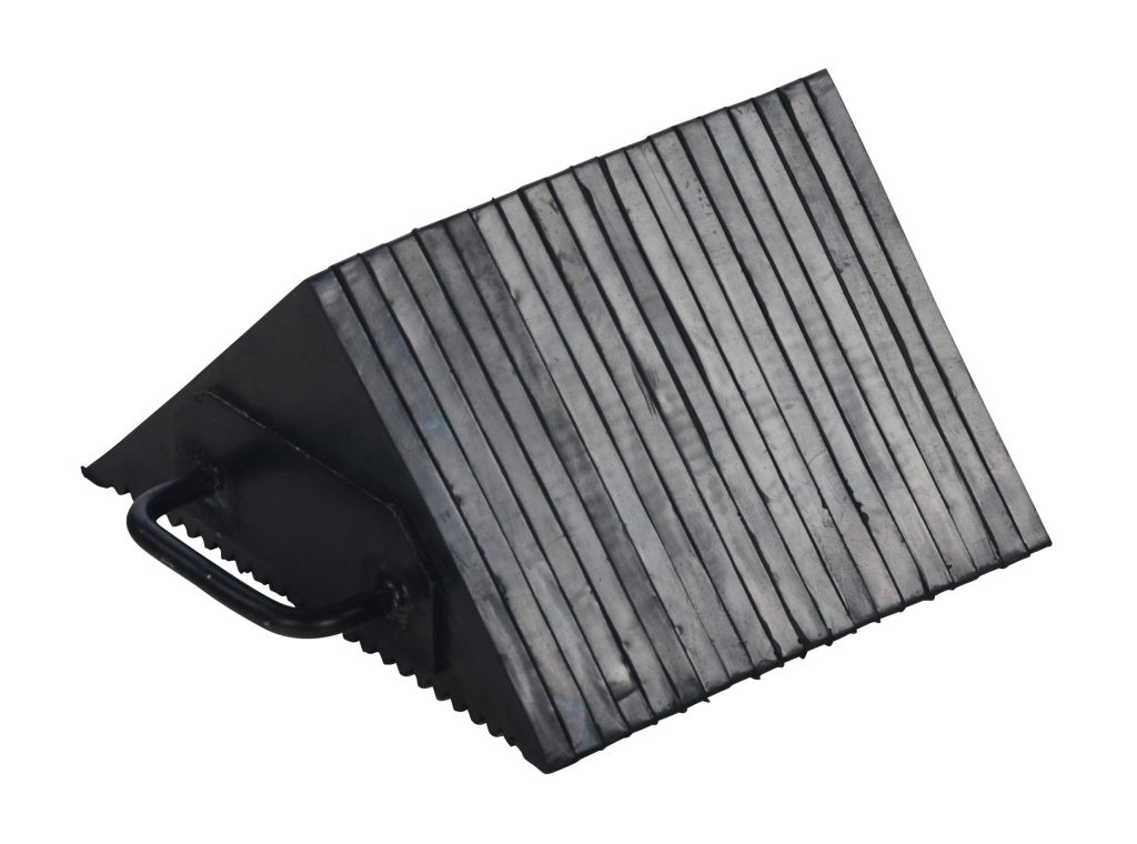 Rubber Wheel Chock With Grips