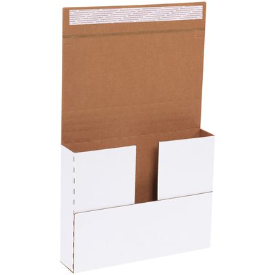 White Deluxe Easy-Fold Mailers (25/Bundle)