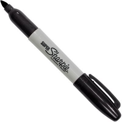 Black Super Sharpie® Markers (12/Case)