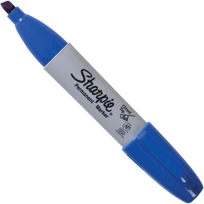 Blue Sharpie® Chisel Tip Markers (12/Case)