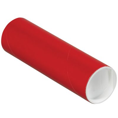 Red Tubes with Caps (50/Case)