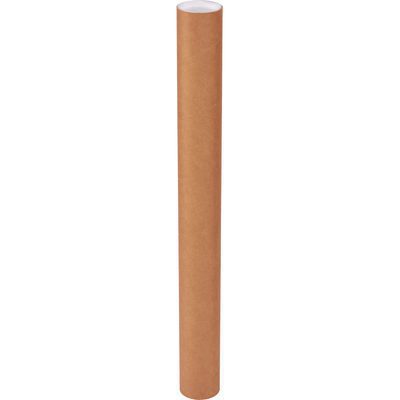 Kraft Heavy-Duty Tubes with Caps (24/Case)