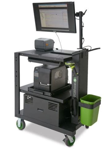Newcastle PC Series: Heavy-duty powered cart (30"), standard power package w/1600 Wh battery (substitute for 200 Ah)