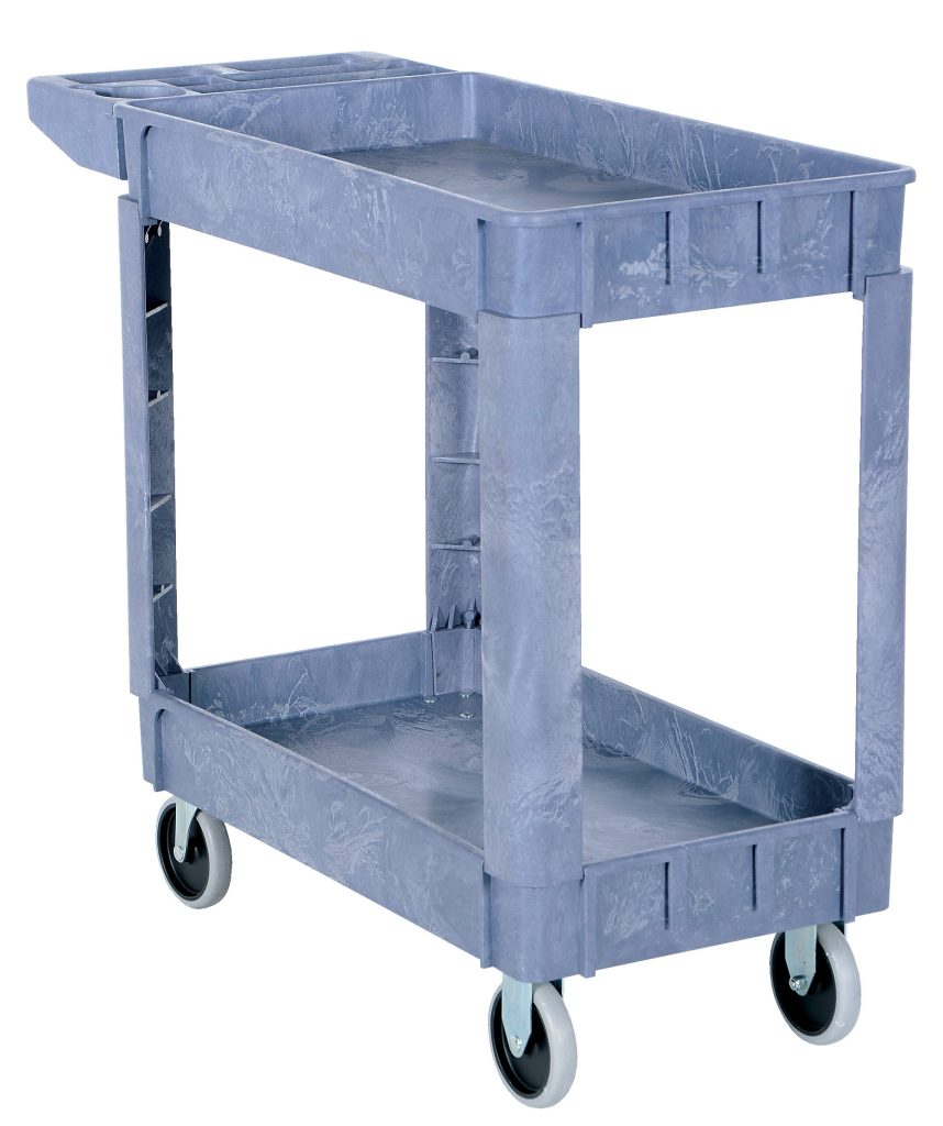 Plastic Utility Cart 2 Shelves