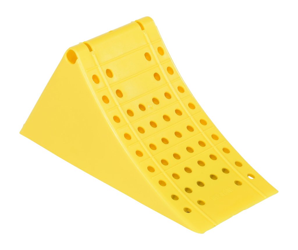 Large Yellow Plastic Wheel Chock