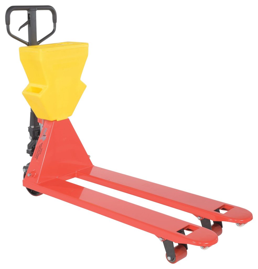 Red Pallet TruckYellow P-Caddy