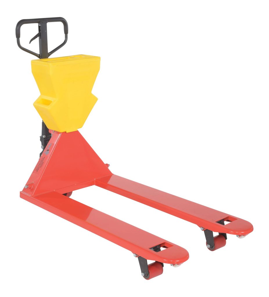 Red Pallet TruckYellow P-Caddy